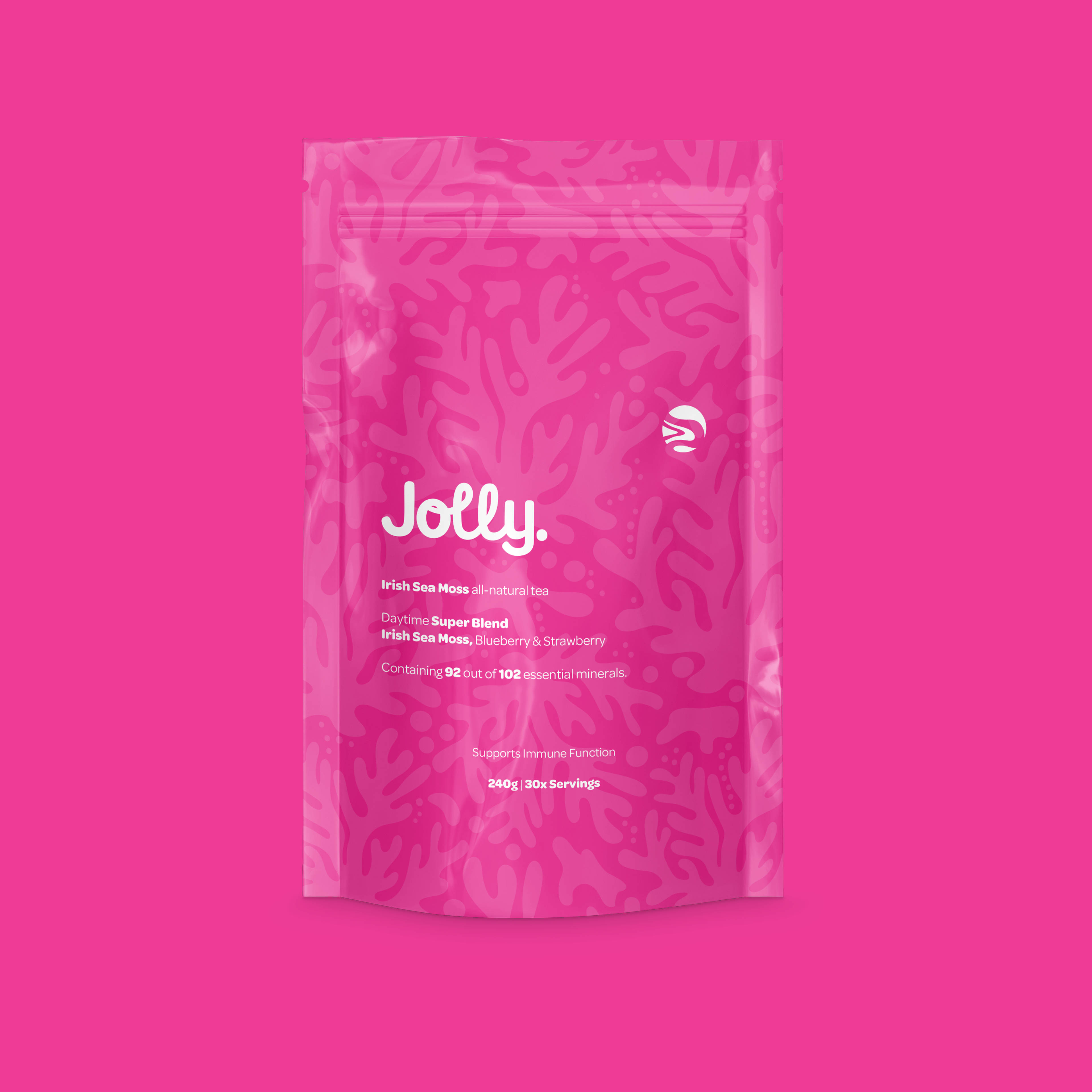 Jolly Irish Sea Moss, Blueberry & Strawberry
