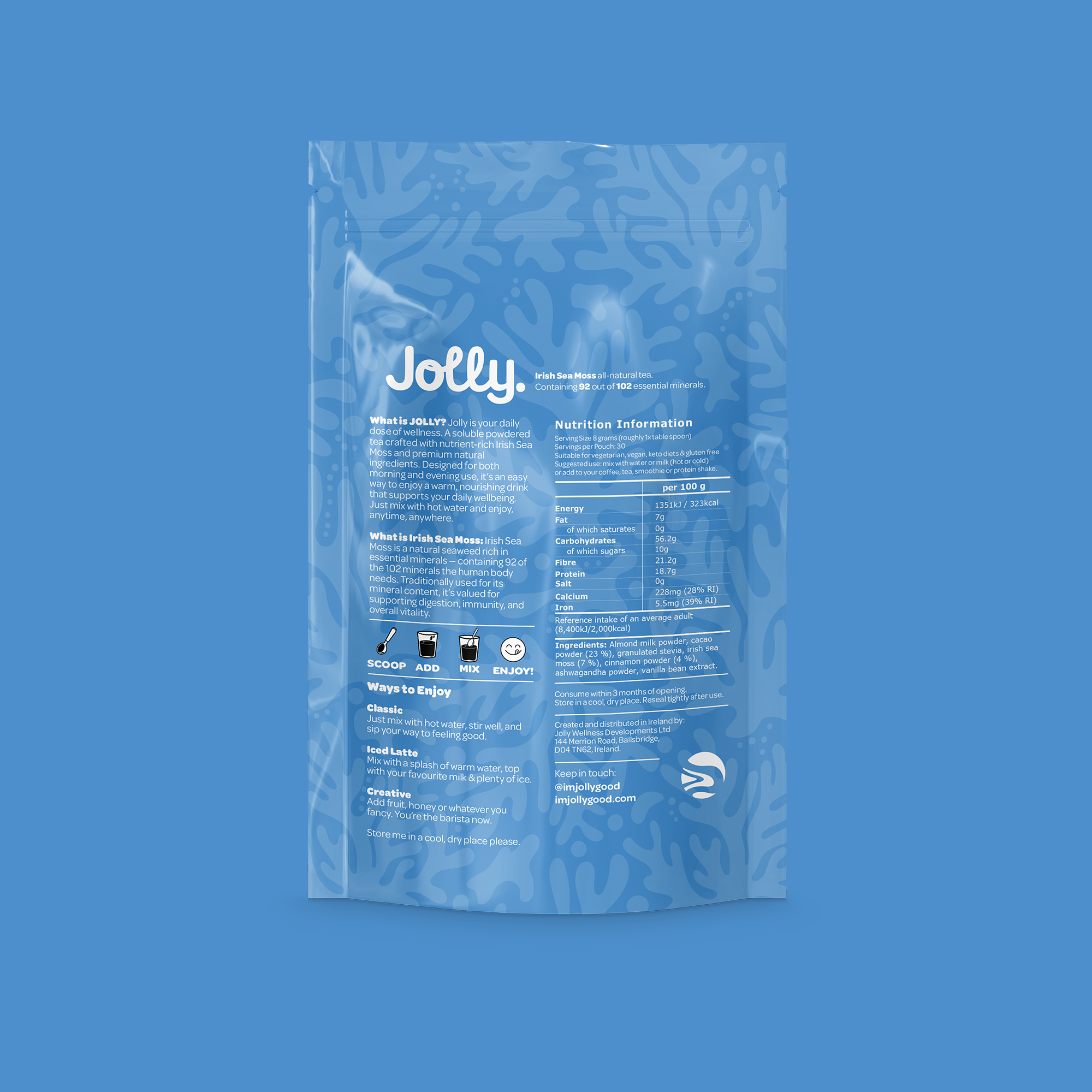 Jolly Irish Sea Moss, Cacao & Cinnamon